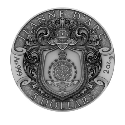 Jeanne d'Arc - 2 Oz - hõbedast kollektsioonimünt