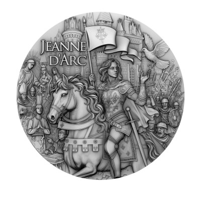 Jeanne d'Arc - 2 Oz - hõbedast kollektsioonimünt