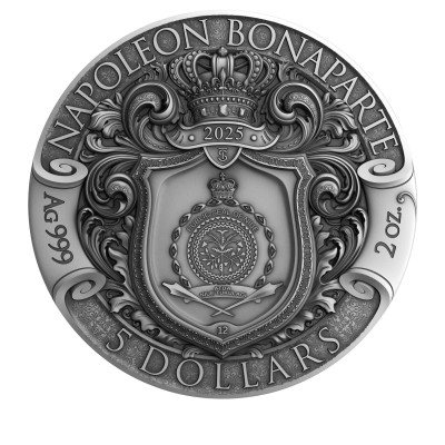 Napoleon Bonaparte - 2 Oz - hõbedast kollektsioonimünt