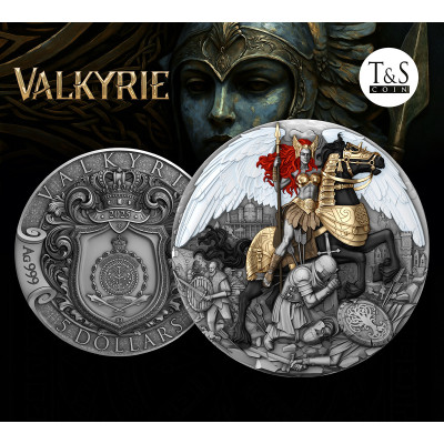 Valküüria - 2 Oz - hõbedast kollektsioonimünt