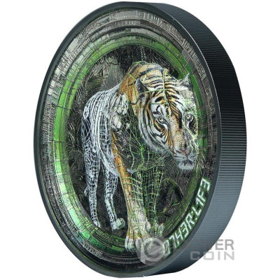 Tiger Other Life - 3 Oz - hõbedast kollektsioonimünt