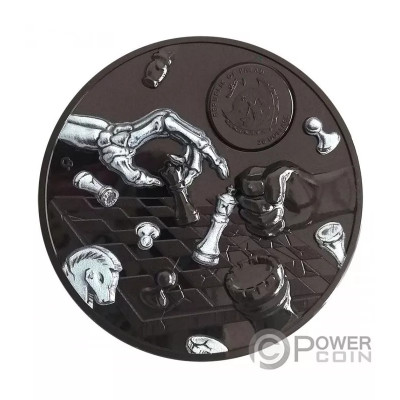 Dark Checkmate (2021) - 3 oz hõbedast meenemünt (Proof)