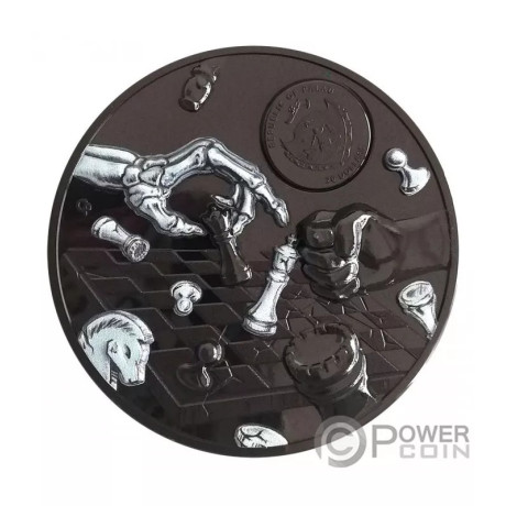 Dark Checkmate (2021) - 3 oz hõbedast meenemünt (Proof)