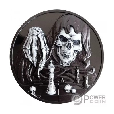 Dark Checkmate (2021) - 3 oz hõbedast meenemünt (Proof)