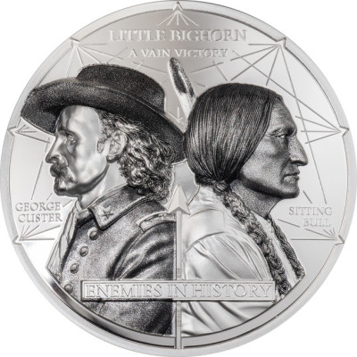 Custer vs. Sitting Bull (2026) – 2 untsi – hõbedane proof-kvaliteediga kollektsioonimünt
