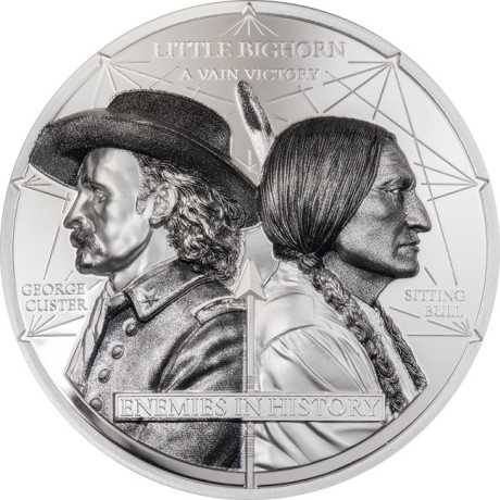 Custer vs. Sitting Bull (2026) – 2 untsi – hõbedane proof-kvaliteediga kollektsioonimünt